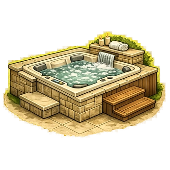Built in hot tubs and spa units removal