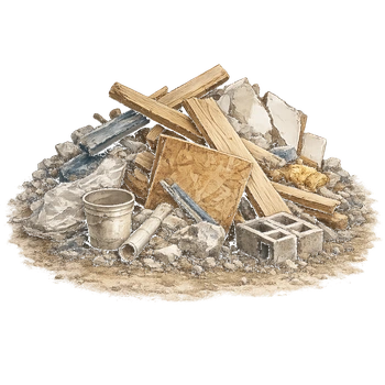 Construction debris cleanup