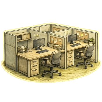 Cubicles and office partitions removal