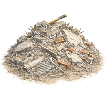Demolition debris removal