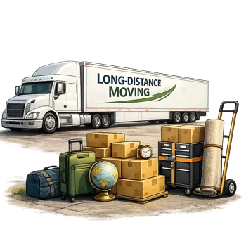 Long distance moving services