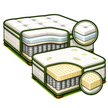 Pillow top and latex mattress removal