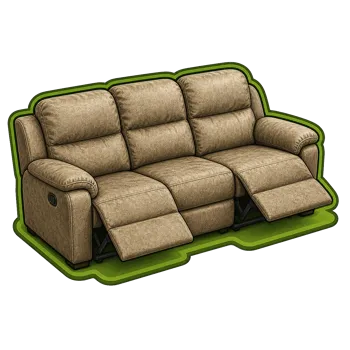 Recliner couch removal