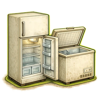 Refrigerators and freezers removal