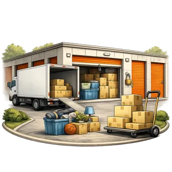 Storage unit moving services