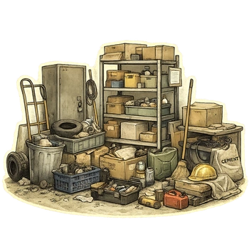 Warehouse junk and storage room clutter removal