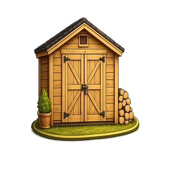 Wooden shed removal