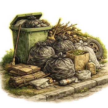 Yard trash and curbside garbage removal