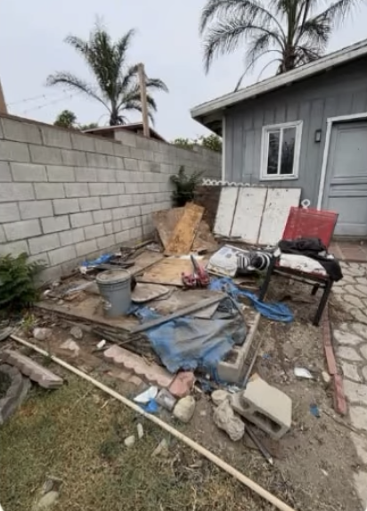 Before junk removal