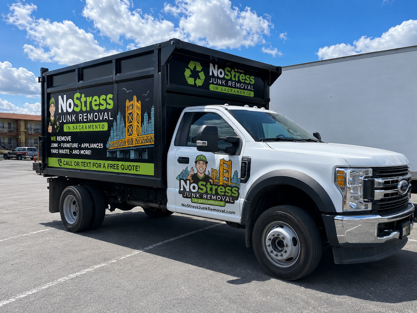 NoStress Junk Removal truck
